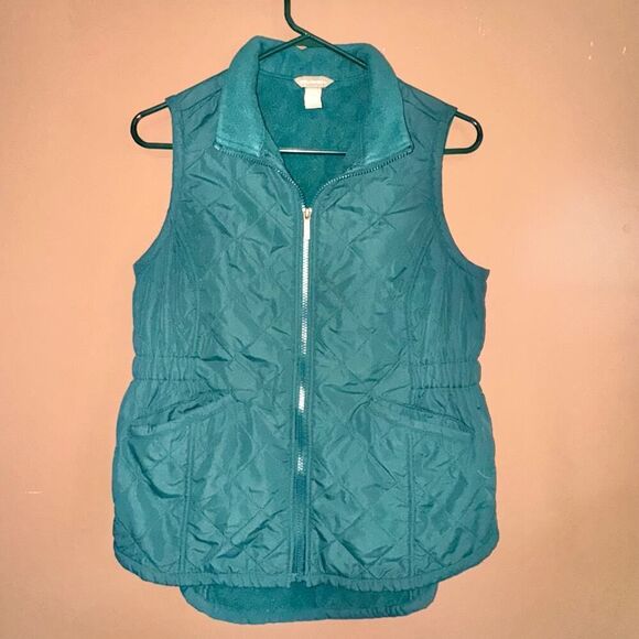 Bit & Bridle Women's Green Fleece Vest - Size Small - Picture 4 of 9